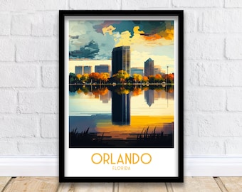 Orlando Florida reseaffischtryck, heminredning