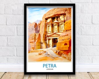 Petra Jordan Travel Print Wall Decor Wall Art Petra Wall Hanging Home Décor Petra Gift Art Lovers Jordan Art Lover Gift Print Art