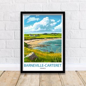 Barneville Carteret France Travel Print Wall Decor Wall Art Barneville-Carteret Wall Hanging Home Decor Barneville-Carteret