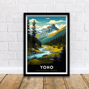 Yoho National Park Print| Canadian Rockies Art Yoho Landscape Poster British Columbia Wall Art Nature Travel Decor Wilderness Gift