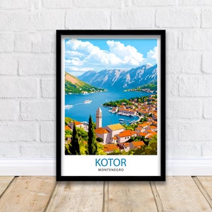 Kotor Montenegro Travel Print Wall Decor Wall Art Kotor Wall Hanging Home Décor Kotor Gift Art Lovers Montenegrin Art Lover Gift Print Art