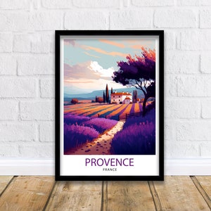 Provence Travel Print  | Provence | Provence Print | France Print | France Wall Art | Provence Poster | Travel Print | Provence Wall Art |