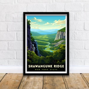 Shawangunk Ridge Travel Print  Shawangunk Wall Decor Shawangunk Poster New York Landscape Prints Shawangunk Art Print Shawangunk