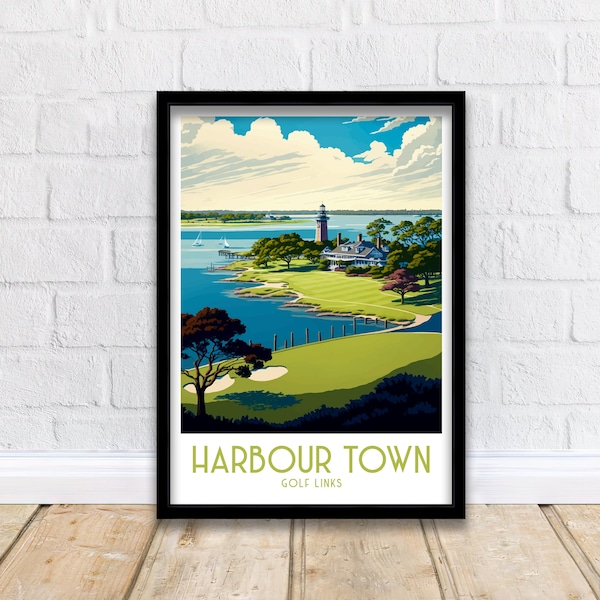 Harbour Town Golf Links Print | Golf Art | Golf | Golf Course | Golf Print | Harbor Town | Harbour Town Golf | Golf Poster