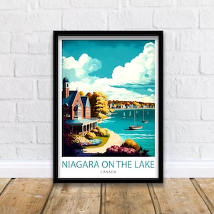 Niagara-on-the-Lake Travel Print Decorazione da parete Decorazione per la casa Niagara-on-the-Lake Illustrazione Poster di viaggio Regalo per Niagara-on-the-Lake