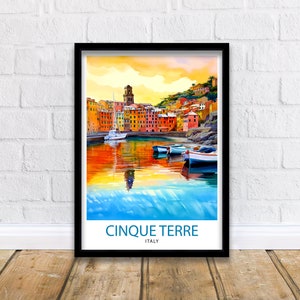 Cinque Terre Italy Travel Print  Cinque Terre Wall Decor Cinque Terre Poster Italy Travel Prints Cinque Terre Art Print Cinque Terre