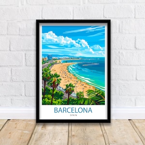 Barcelona Spain Travel Print  Barcelona Wall Decor Barcelona Poster Spain Travel Prints Barcelona Art Print Barcelona