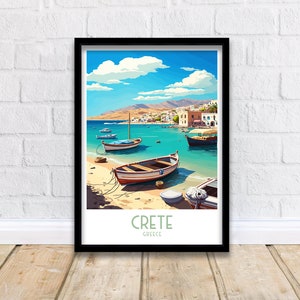 Crete Travel Print  | Crete Poster | Crete Wall Art | Crete | Greece Wall Art | Greece Poster | Greece Print | Greek Island | Crete Greece