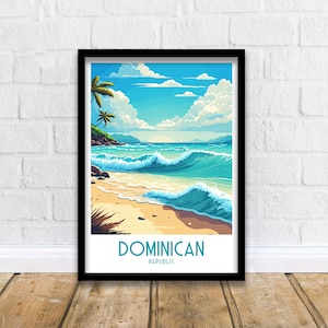 Dominican Travel Print  | Travel Poster | Travel Print | Dominican Poster | Travel Gift | Caribbean Poster | Dominican Print | Caribbean Art