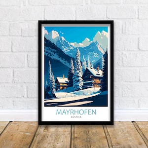 Mayrhofen Austria Travel Print Mayrhofen Wall Decor Mayrhofen Poster Austria Travel Prints Mayrhofen Art Print Mayrhofen