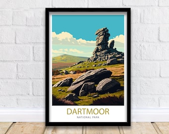 Dartmoor National Park Print | Devon Landscape Art