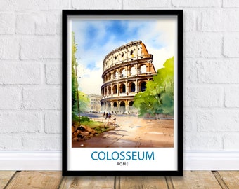 Rome Italy Travel Print  Rome Wall Decor Rome Poster Italy Travel Prints Rome Art Print Rome Illustration Rome Wall Art Italy Print