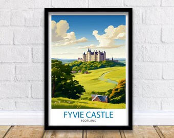 Fyvie Castle Schottland Reisedruck Fyvie Castle Wanddekor Fyvie Castle Poster Schottland Reisedrucke Schloss Fyvie Kunstdruck Fyvie Castle