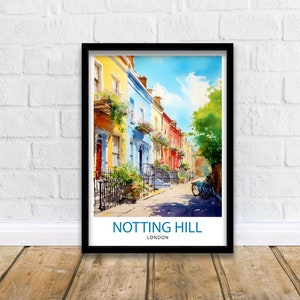 Notting Hill London Reise-Druck Notting Hill Wand-Dekor Notting Hill Poster London Reise-Drucke Notting Hill Kunstdruck Notting Hill