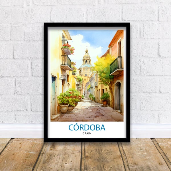 Cordoba Spain Print  Cordoba Decor Cordoba Poster Cordoba Art Cordoba Wall Art Gift for History Lovers Cordoba Home Decor