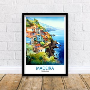 Madeira Portugal Print  Madeira Decor Madeira Poster Madeira Art Madeira Wall Art Gift for Madeira Lovers Madeira Home Decor
