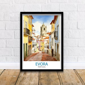 Evora Portugal Print  Evora Decor Evora Poster Evora Art Evora Wall Art Gift for Evora Admirers Evora Home Decor