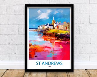 St Andrews Skyline Art Print - Etsy UK
