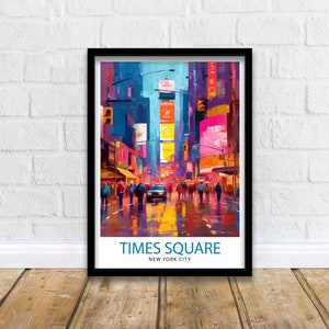 Times Square New York Travel Print| NYC Wall Decor Times Square Poster New York City Travel Prints Times Square Art Print Times Square