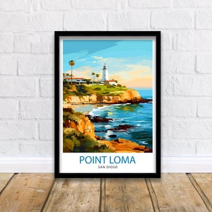Point Loma San Diego Travel Print| Point Loma Wall Decor Point Loma Poster San Diego Travel Prints Point Loma Art Print Point