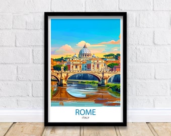 Rome Italy Travel Print Wall Decor Wall Art Rome Wall Hanging Home Décor Rome Gift Art Lovers Italian Art Lover Gift Print Art