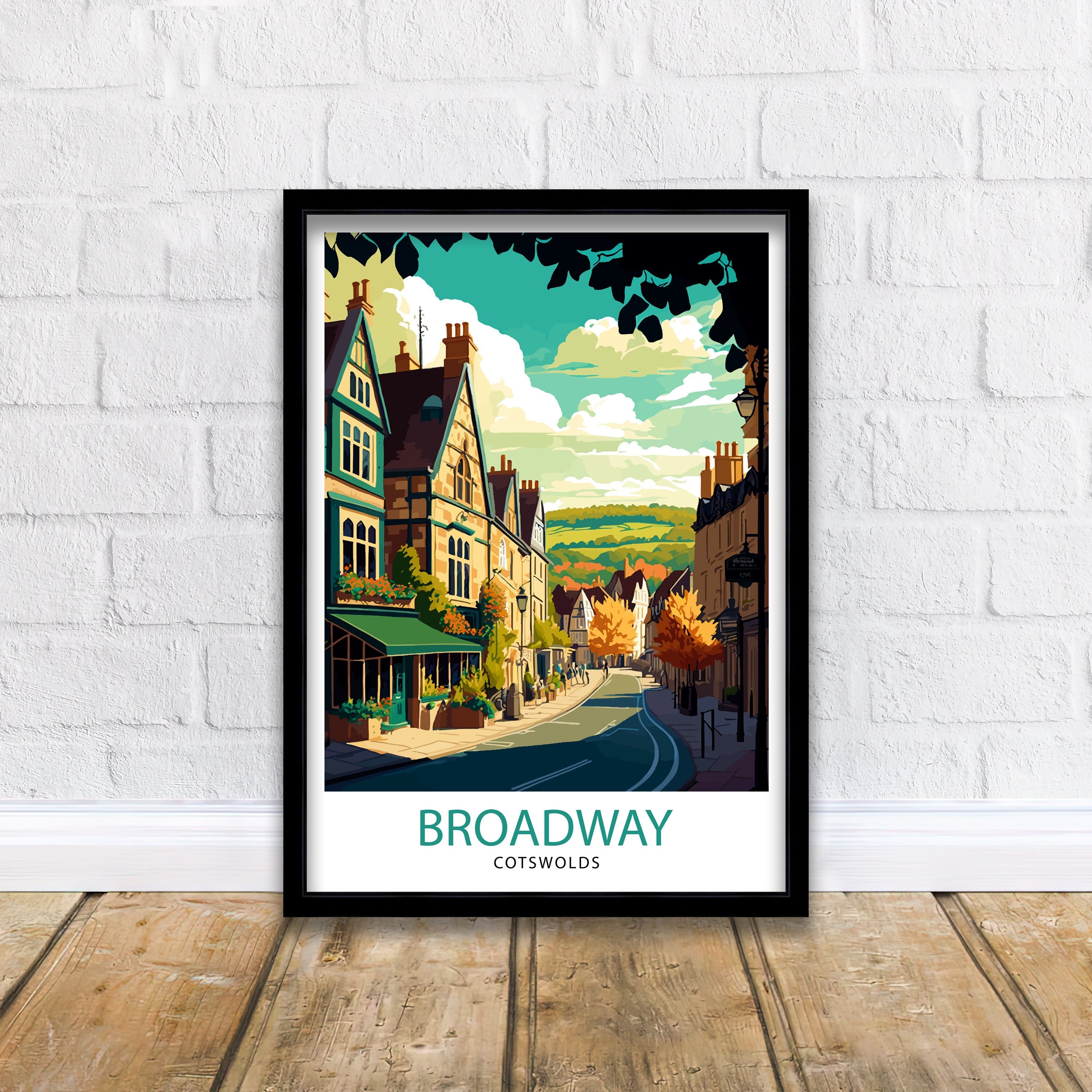 Affiche De Voyage Des Cotswolds, Angleterre - Estampe D'art Murale Giclée