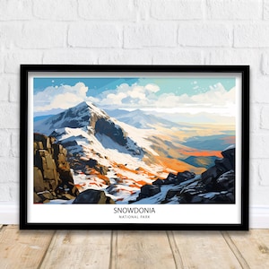 Snowdonia Travel Print  | Snowdonia Print | Travel Poster | Wales | Snowdonia Poster | Travel Print | Wales Print | Snowdon Print