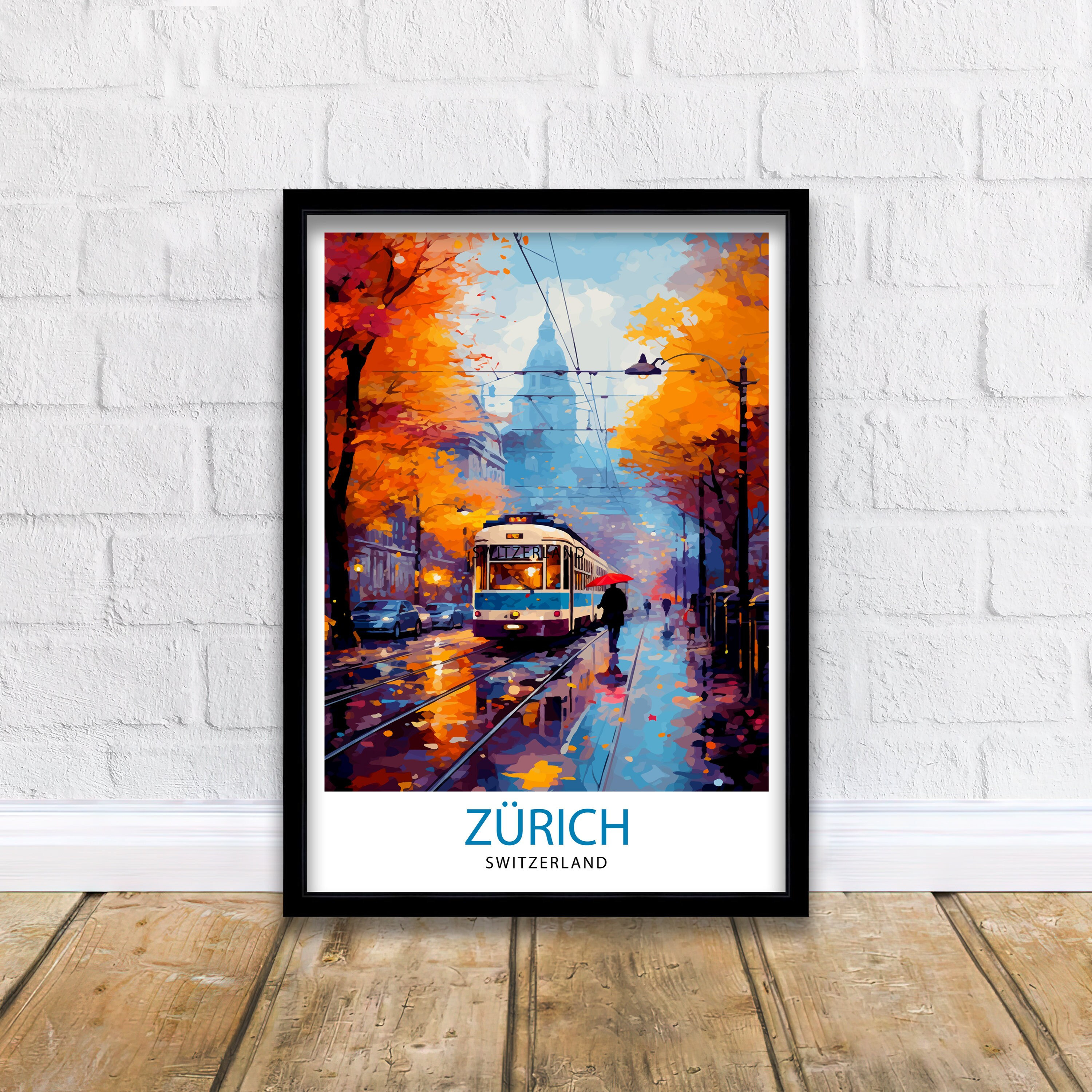 Zurich Poster - Etsy