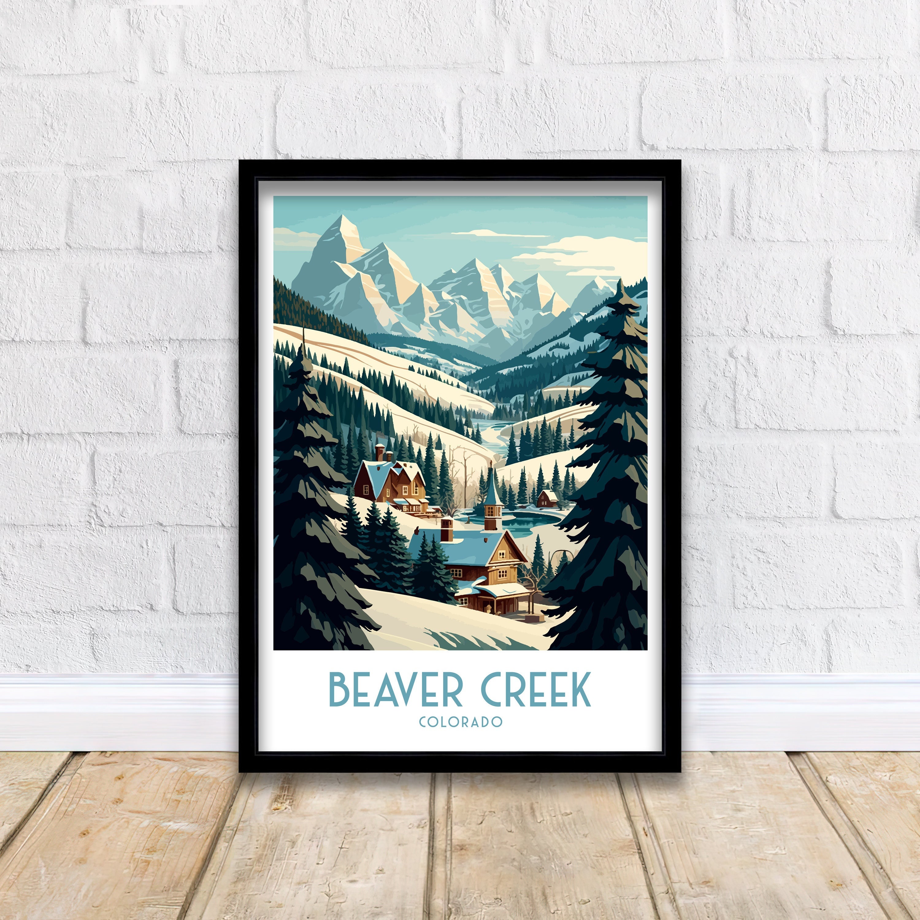 Beaver Creek Travel Print | Art Print | Travel Art | Beaver Creek