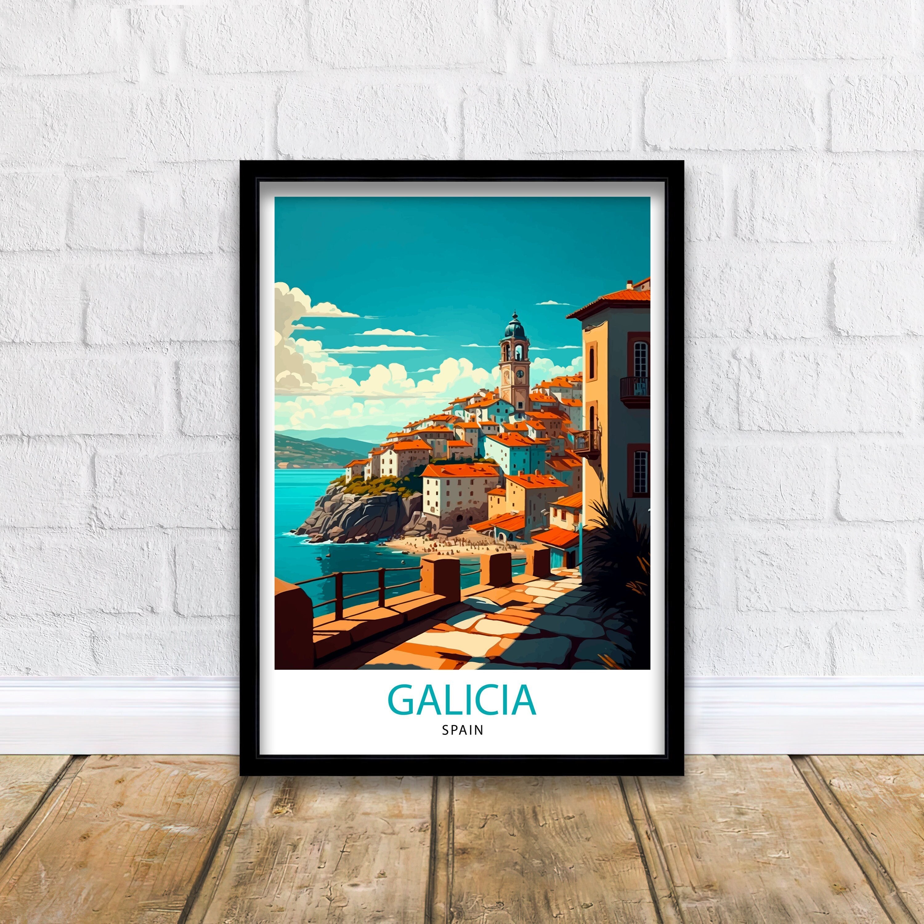 Póster for Sale con la obra «Bandeira de Galicia - Bandera de Galicia» de  RBEnt