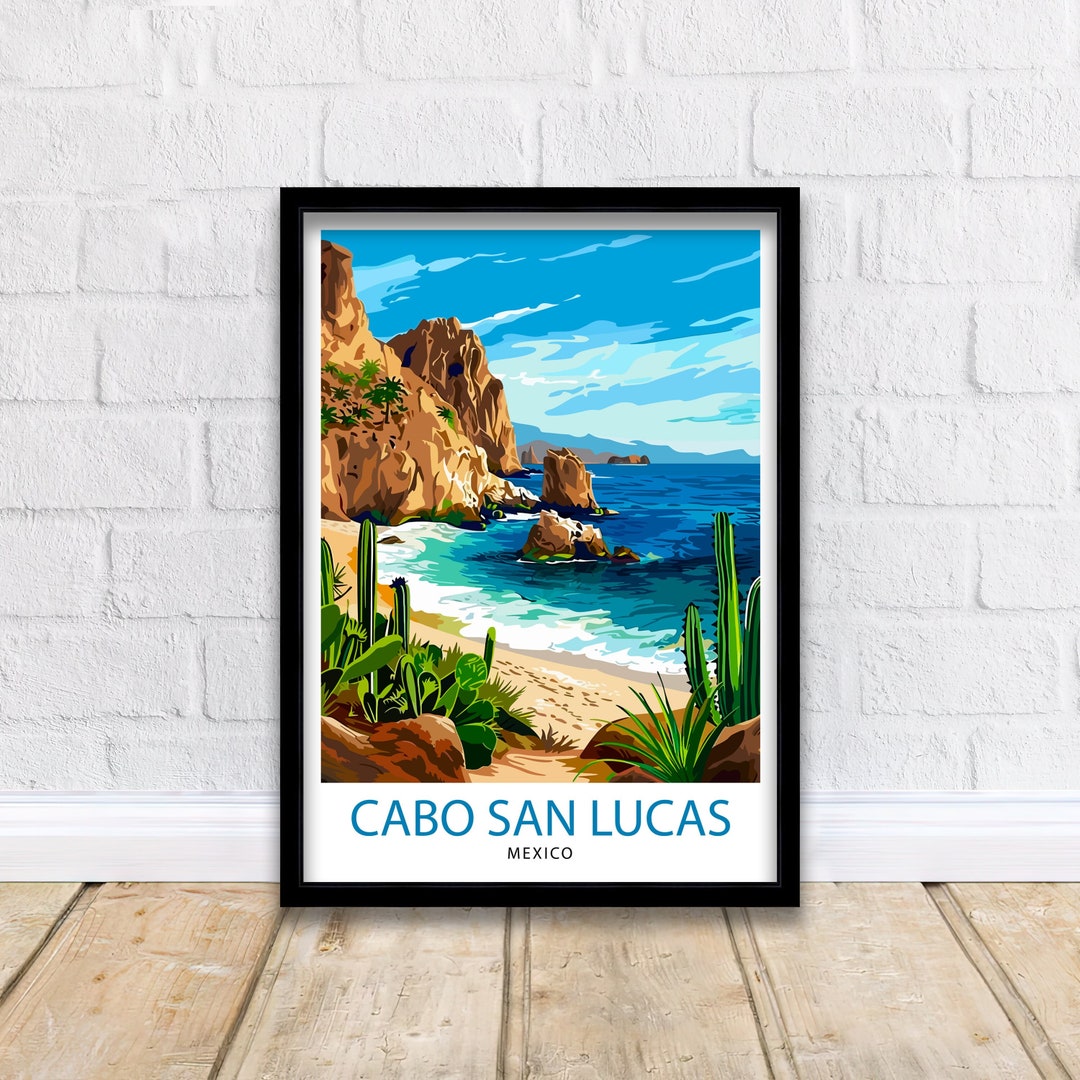 Cabo San Lucas Travel Print Cabo San Lucas Wall Decor Cabo San Lucas ...