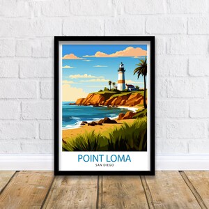 Point Loma San Diego Travel Print| Point Loma Wall Decor Point Loma Poster San Diego Travel Prints Point Loma Art Print Point