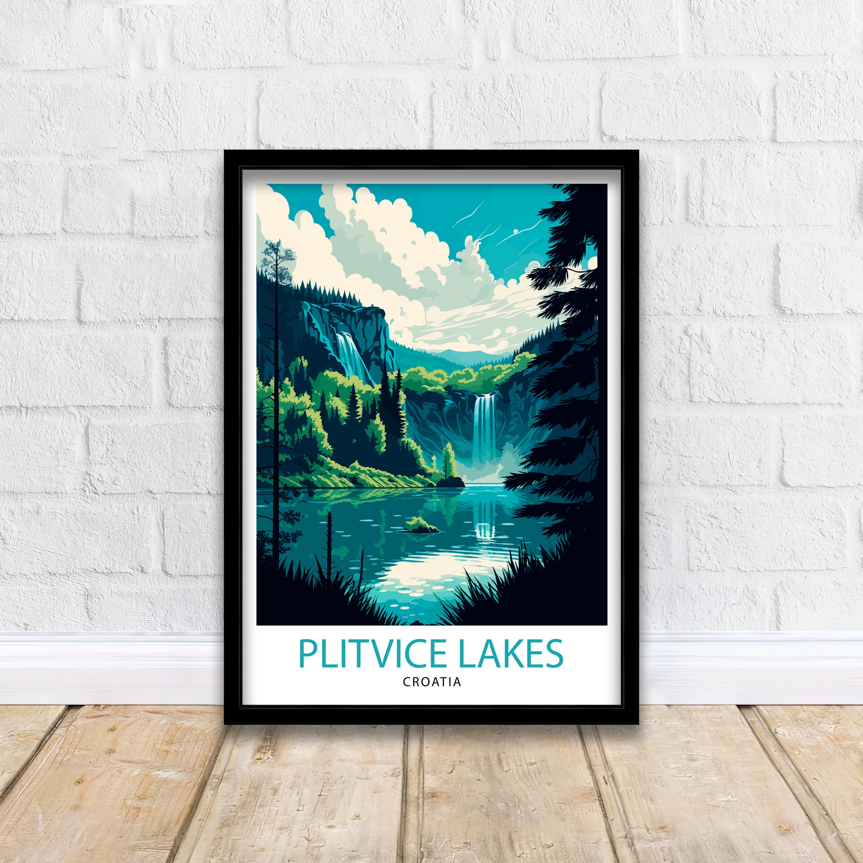 Discover Lacs De Plitvice Croatie Affiche