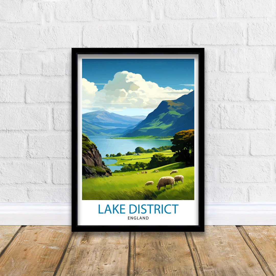 Lake District Cumbria Travel Print Lake District Wall Art Lake District Home Decor Lake District
