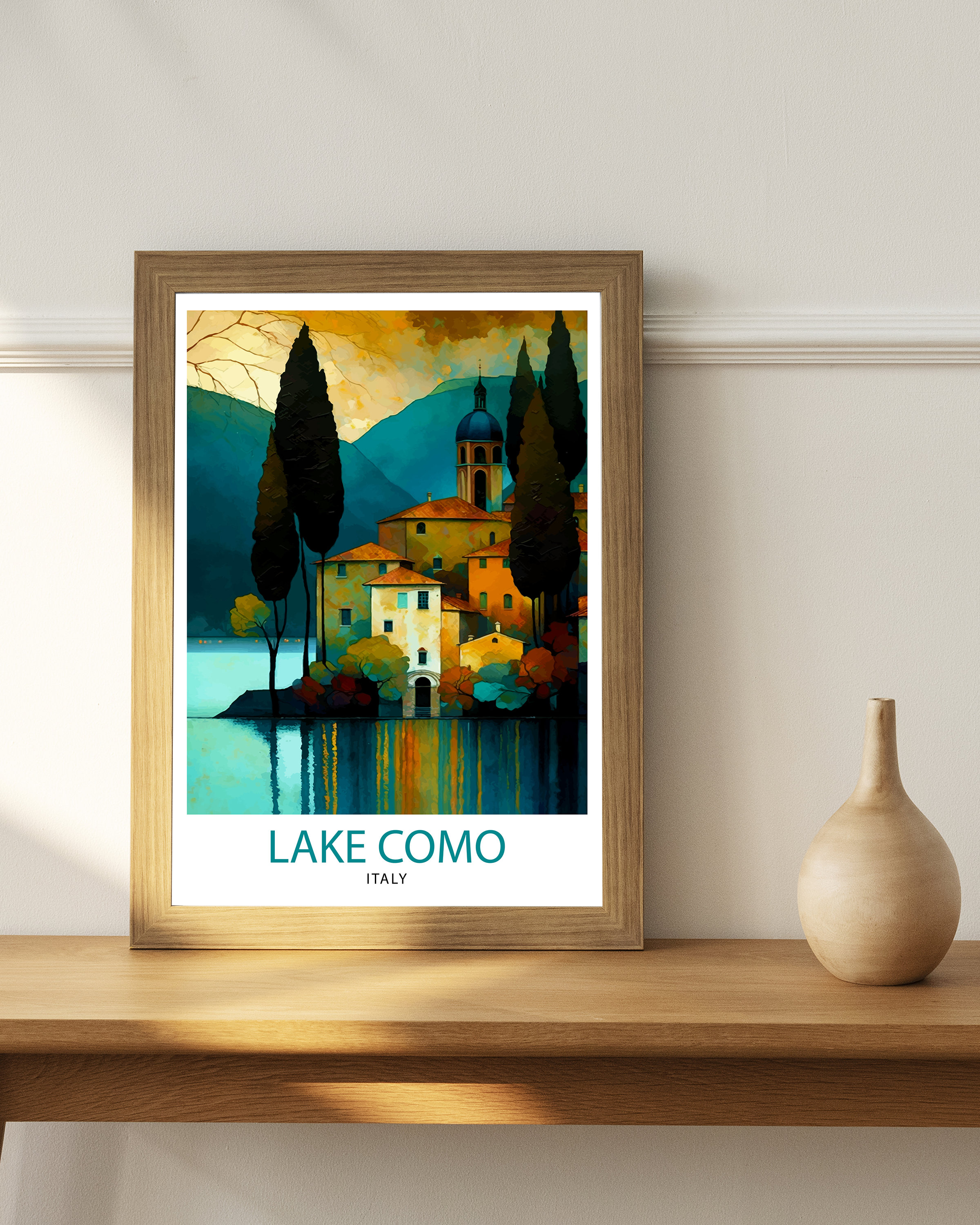 lake como italy travel poster art print (digital... Lake Como Italy Travel Print Wall Decor Home Living Decor - Etsy