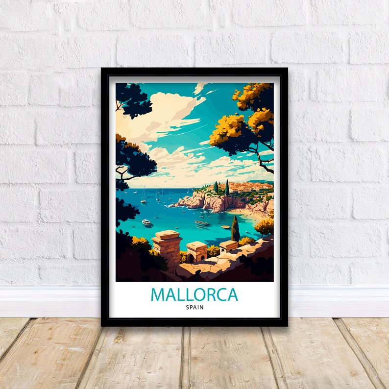 Mayorca Print Mallorca Spain Travel Print Mallorca Wall Art Mallorca Home Decor Spain ...