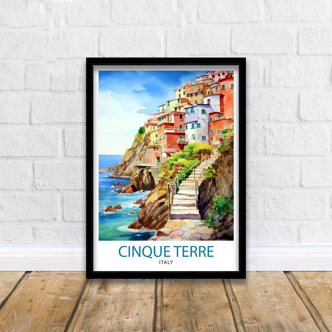 Cinque Terre Italy Travel Print Cinque Terre Wall Decor Cinque Terre ...