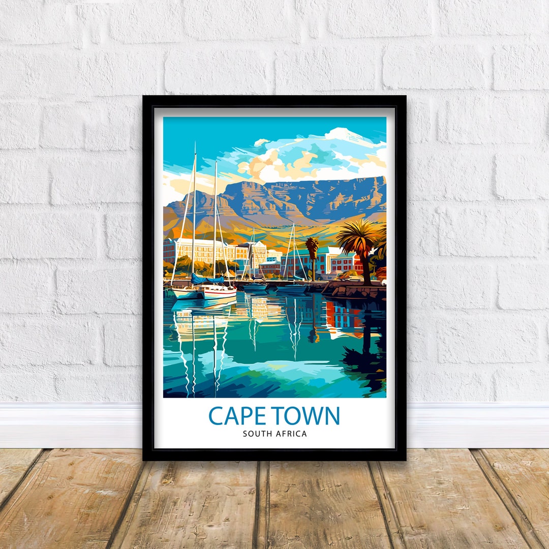 Cape Town South Africa Travel Print Cape Town Wall Decor Cape Town