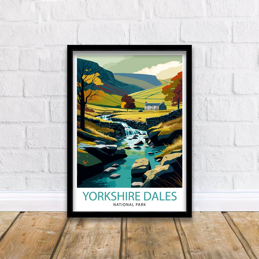 Yorkshire Dales Travel Print Wall Art, Home Decor Yorkshire Dales ...