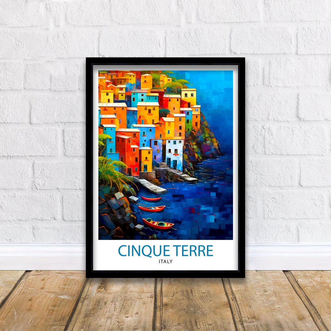 Cinque Terre Italy Travel Print Cinque Terre Wall Decor Cinque Terre ...