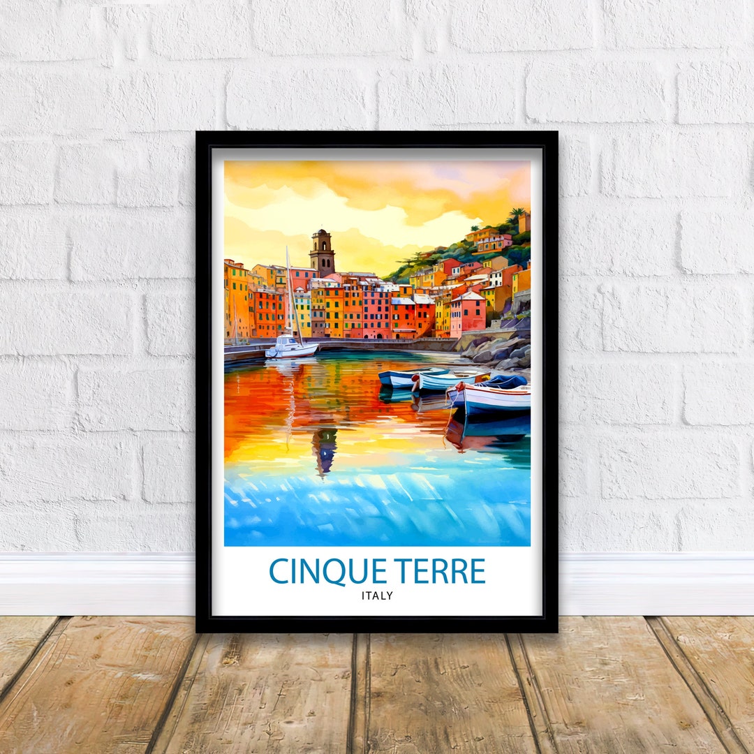Cinque Terre Italy Travel Print Cinque Terre Wall Decor Cinque Terre ...