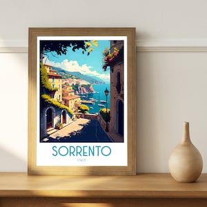 Sorrento Italy Travel Print Sorrento Wall Decor Sorrento Poster Italy Travel Prints Sorrento Art ...
