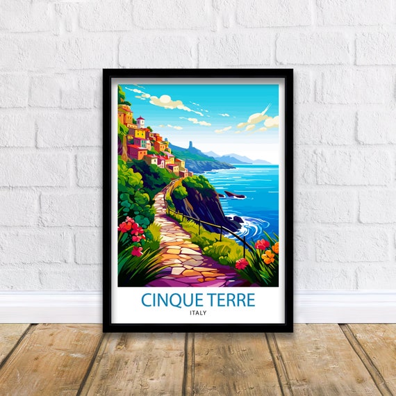 Cinque Terre Italy Travel Print  Cinque Terre Wall Decor Cinque Terre Poster Italy Travel Prints Cinque Terre Art Print Cinque Terre