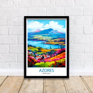 Azores Portugal Art Print Wall Decor  Azores Decor Azores Poster Azores Art Azores Wall Art Gift for Nature Enthusiasts Azores Home Decor