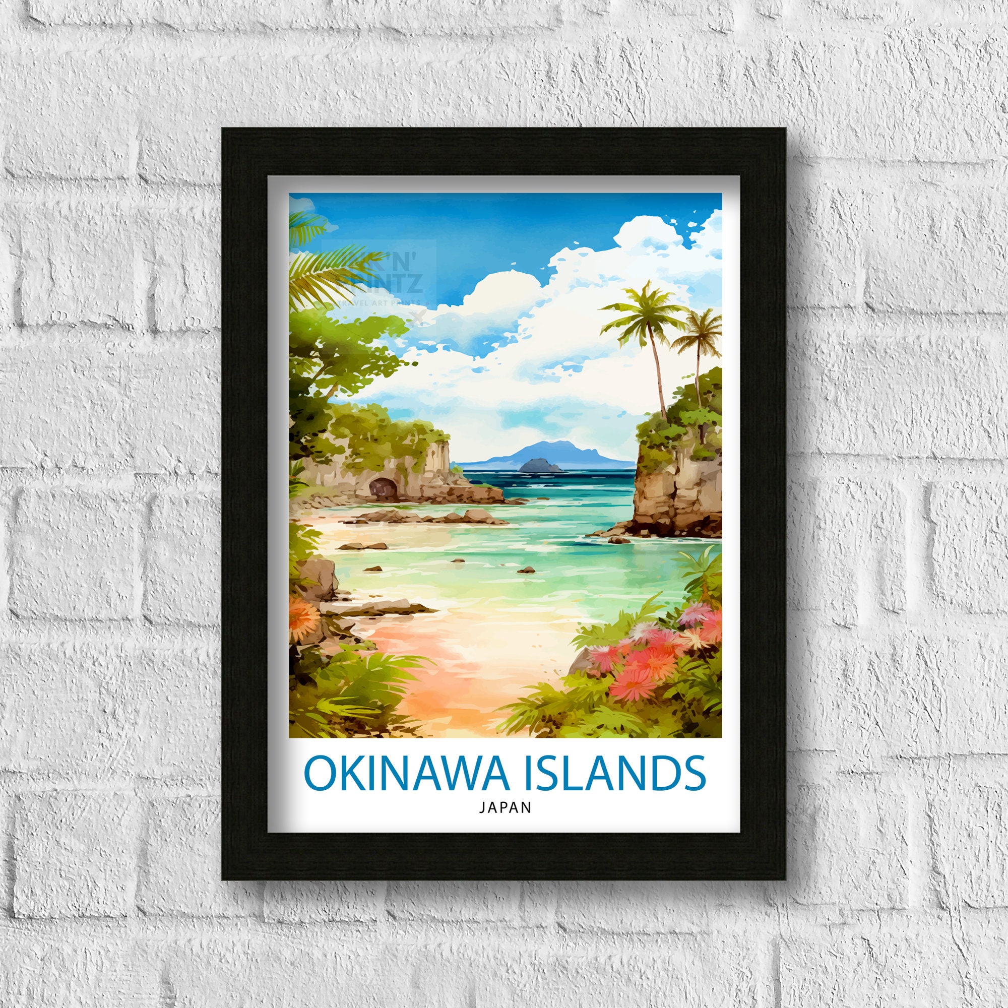 Okinawa Islands Japan Travel Print Okinawa Wall Decor