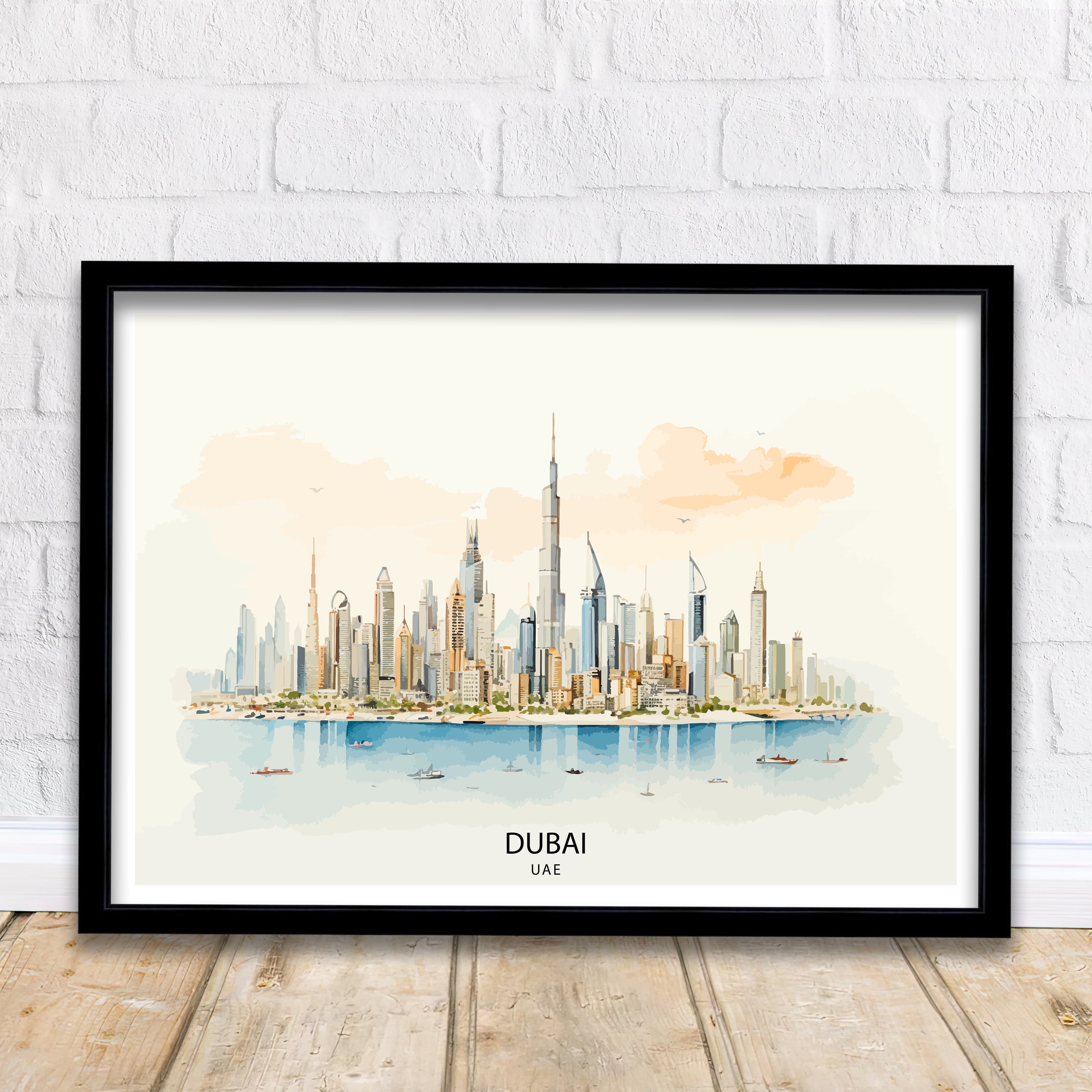 SHILIHOME Dubai Night View Pittura By Numbers Fai da Te Unico