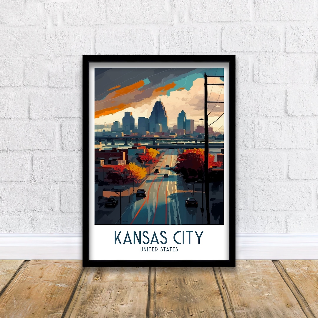 Kansas City Travel Print Kansas City Print Kansas City Poster Kansas