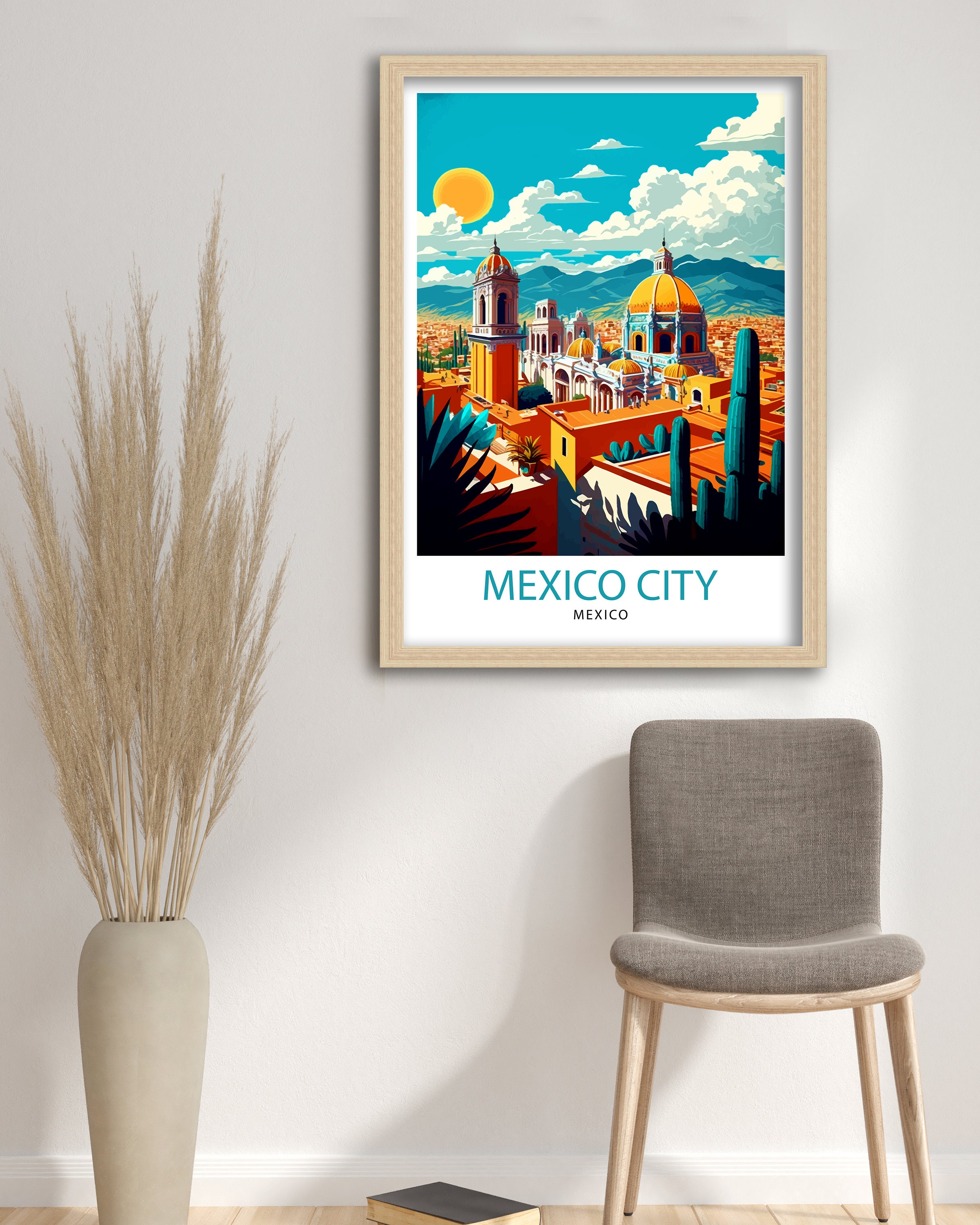 Mexico City Travel Print Mexico City Wall Decor Mexico City Home Living  Decor Mexico City Illustration Travel Poster Gift for Mexico City - Etsy