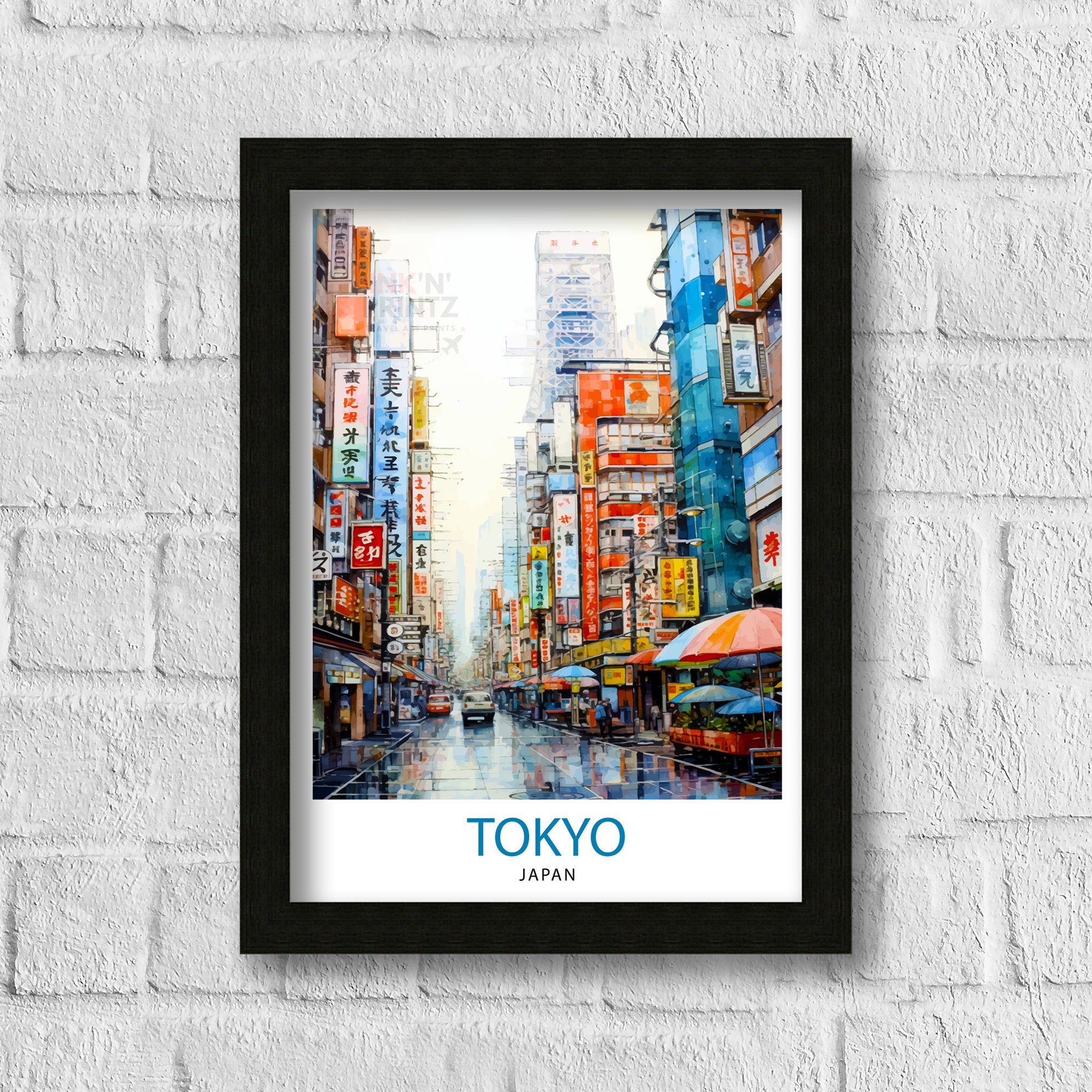 Tokyo Japan Travel Print Tokyo Wall Decor Tokyo Poster Japan