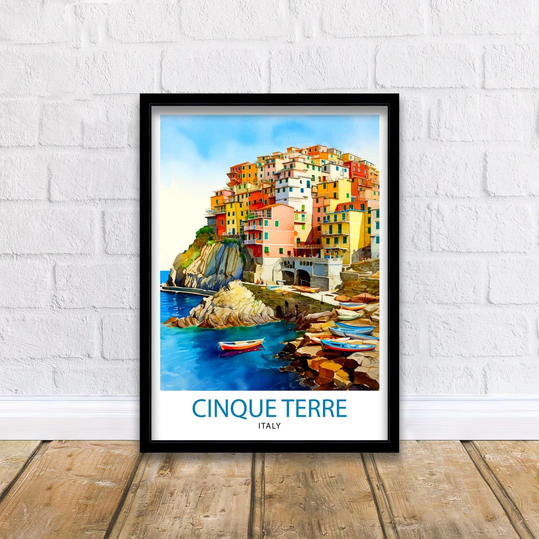 Cinque Terre Italy Travel Print Cinque Terre Wall Decor Cinque Terre ...